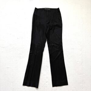 Zara Basic Black Cotton Blend Dress Pants Women’s XS Flare Leg